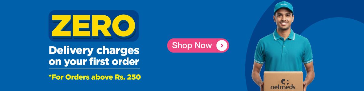 Zero delivery charges on your 1st order