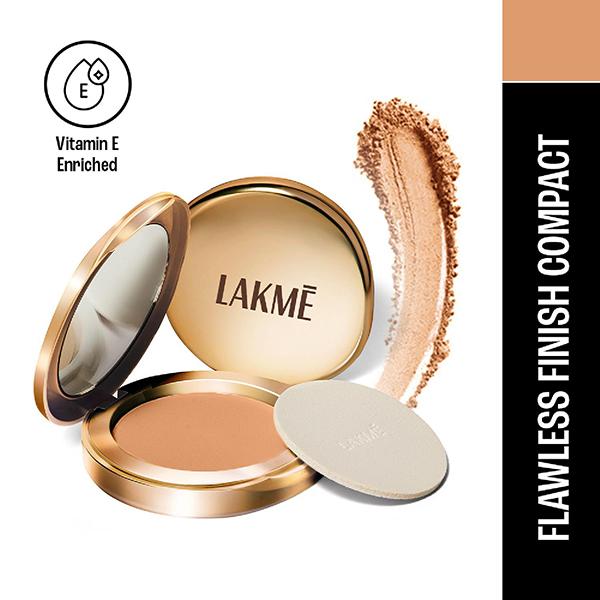 Netmeds | Lakme 9to5 Powerplay Matte Compact, Oil Control Formula, With Vitamin E, Almond, 9 gm