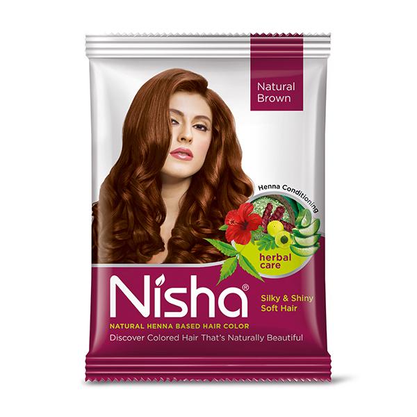 Netmeds | Nisha Henna Hair Color Pouch - Natural 15 gm