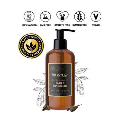 The Love Co. One In A Million Bath & Shower Gel - Black Rose & Oudh 300 ml - Shower Gels & Body Wash