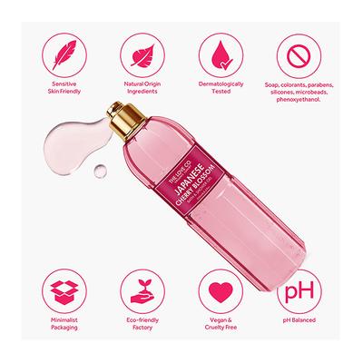 The Love Co. Bath & Shower Gel - Japanese Cherry Blossom 250 ml - Shower Gels & Body Wash