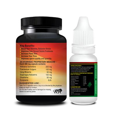 Riffway Ling Jack Capsule 30's + Big Penis Oil Size Oil 15 ml - Sexual Healthcare