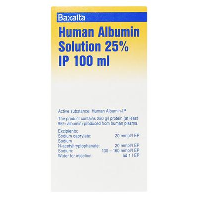 BAXALTA HUMAN ALBUMIN 20% Solution 100ml - Supplements-Int