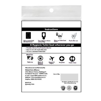 Be Safe Forever Disposable Paper Toilet Seat Cover - Yellow (Pack of 10 Sheets x 3's) - Others