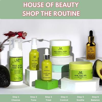 House of Beauty ANTI PIMPLE WIPES with 2% SALICYLIC ACID & CICA (55 PADS) 55's - Facial Wipes & Tissues