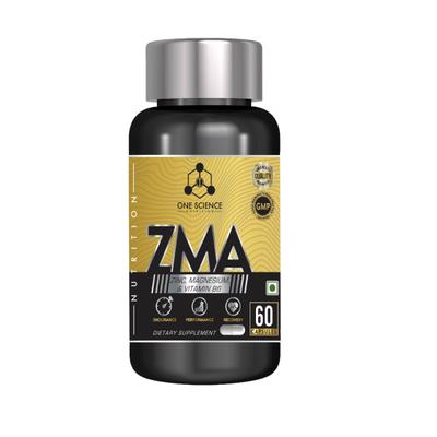 One Science Nutrition ZMA Dietary Supplement Capsule 60's - Workout Essentials