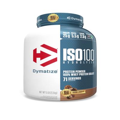 Dymatize Iso 100 Hydrolyzed Whey Protein Powder - Gourmet Chocolate 2300 gm - Whey Proteins