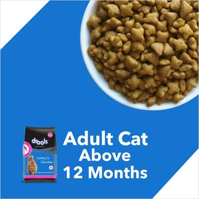 Drools Adult Dry Cat Food, Mackerel, 3 kg + 1.2 kg Free - SAM 4200 gm - Petfood