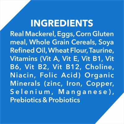 Drools Adult Dry Cat Food, Mackerel, 3 kg + 1.2 kg Free - SAM 4200 gm - Petfood