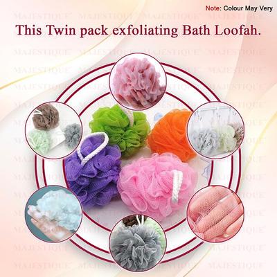 Majestique Back Scrubber For Shower,Loofah Long Handle Bath Loofah 1's - Loofahs & Sponges