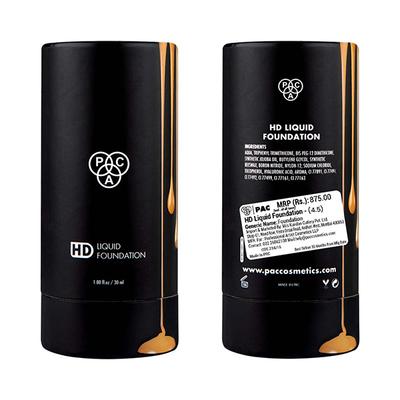 Pac HD Liquid Foundation 4.5 Flawless Finish Buildable Coverage Formula Lasts Upto 12 Hours 30ml - Foundation