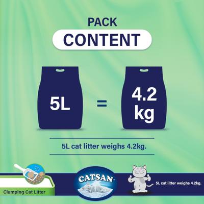 Catsan Clumping Cat Litter 5000 ml - Pet accessories