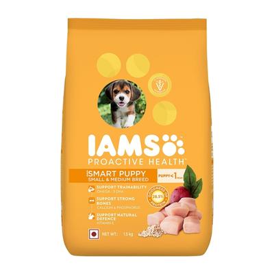 IAMS Proactive Health Smart Puppy Dog Food - Small & Medium Breed 1500 gm - Petfood