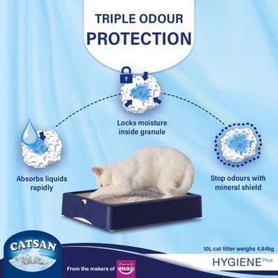 Catsan Hygiene Plus Non Clumping Cat Litter 10000 ml - Pet accessories