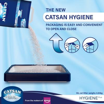 Catsan Hygiene Plus Non Clumping Cat Litter 10000 ml - Pet accessories