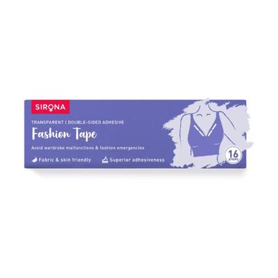 Sirona Transparent Fashion Tape Double Sided Strips - Intimate Hygiene