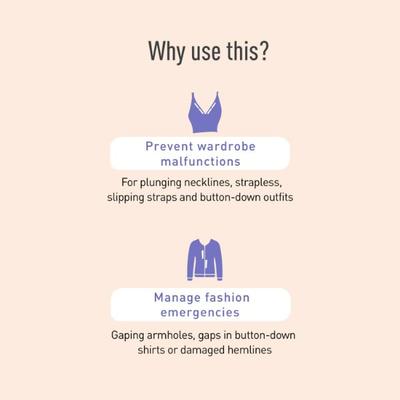 Sirona Transparent Fashion Tape Double Sided Strips - Intimate Hygiene