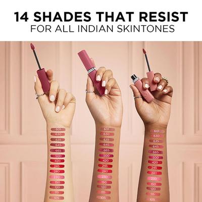 Loreal Paris Infallible Matte Resistance Liquid Lipstick - 665 First Move 24 gm - Liquid Lipsticks