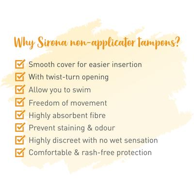 Sirona Now Periods Made Easy Tampon - Heavy Flow 1's - Tampons