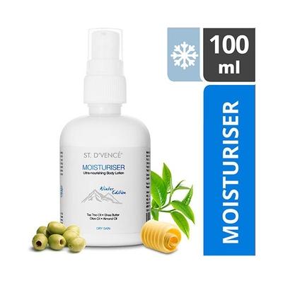 St. D'Vence Body Moisturiser Winter Edition for Dry Skin with Tea Tree Oil & Shea Butter 100 ml - Lotions & Creams