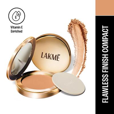 Lakme 9to5 Powerplay Matte Compact, Oil Control Formula, With Vitamin E, Almond, 9 gm - Compact Powder