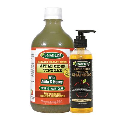 DrNATcURE Apple Cider Vinegar for Kidney Care - Banana Stem Juice & Honey Flavour 500 ml - Apple Cider Vinegars