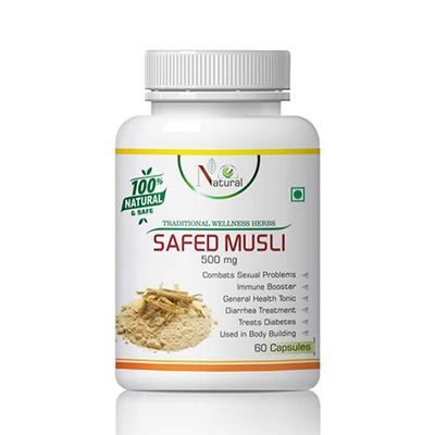 Natural Safed Musli 500 mg Capsule 60's - Sexual Healthcare