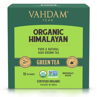 Vahdam Himalayan Green Tea Bags 15's - Teas