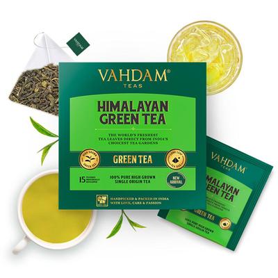 Vahdam Himalayan Green Tea Bags 15's - Teas