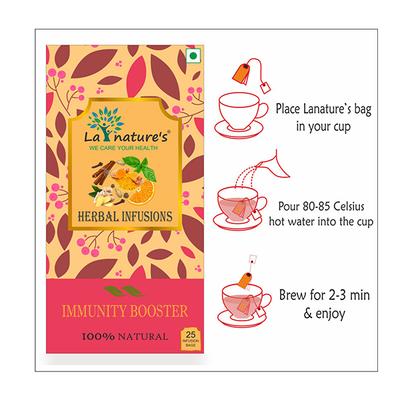 La Nature's Herbal Infusions Immunity Booster Infusion bags 25's - Teas