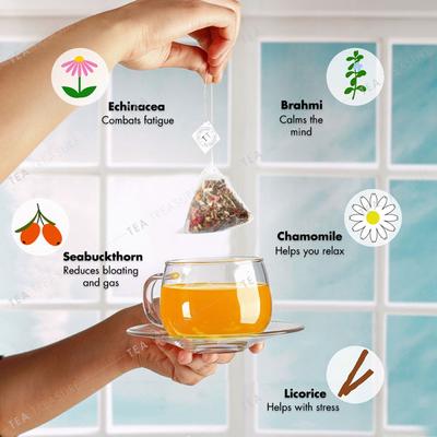 Tea Treasure Caffeine Free Tea Bag - Calm 18's - Teas