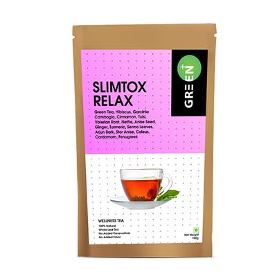 Green+ Slimtox Relax Wellness Tea Leaves 100 gm - Teas