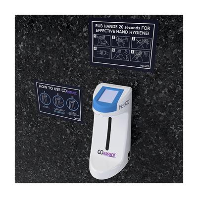 MicroGo GOassure LITE Hand Hygiene Station + Alcohol Based Handrub Refill (Pack of 6 x 500 ml) - Hand Sanitizer