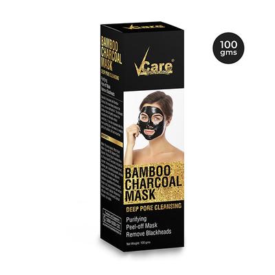 VCare Bamboo Charcoal Peel-Off Face Mask 100 gm - Masks & Peels