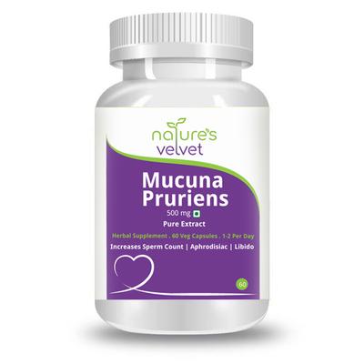 Natures Velvet Mucuna Pruriens 500 mg Veg capsule 60's - Speciality Medicines