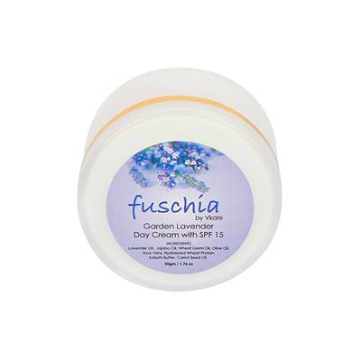 Fuschia Day Cream with SPF 15 - Garden Lavender 50 gm - Face Sunscreen