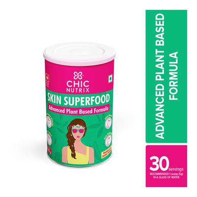 Chicnutrix Skin Superfood Powder - Blueberry & Lemon Flavour 150 gm - Multi-Vitamins