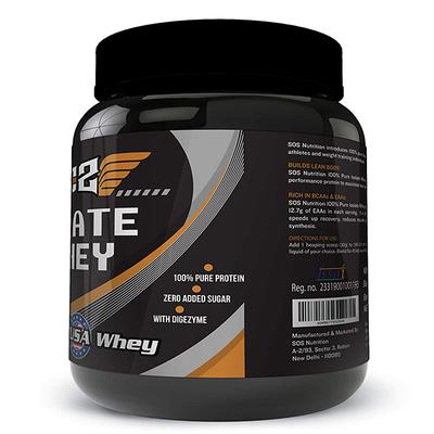 SOS Nutrition Isolate Whey Protein Powder - Unflavoured 2 lb - Whey Proteins