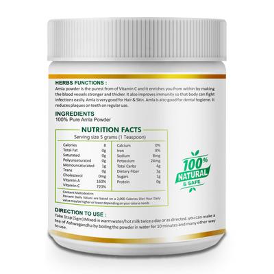 Riffway Amla Powder Powder 100 gm - Pure Herbs