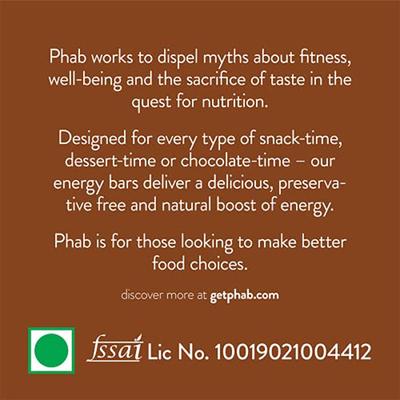 Phab Protein Bar - Mocha Nut Fudge (Pack of 12 x 65 gm) - Nutritional Bars