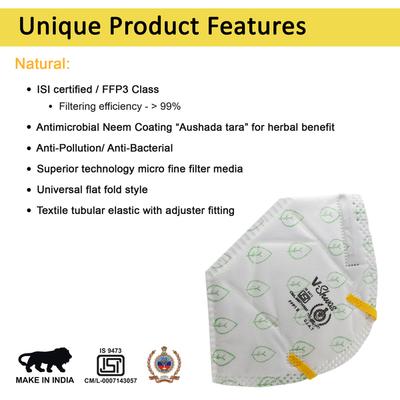 Venus V-Shwas FFP3 Natural Face Mask - White (Pack of 4) - Face Mask