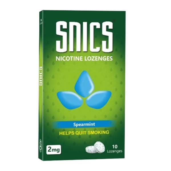 Netmeds | Snics Nicotine 2 mg Lozenges - Spearmint 10's