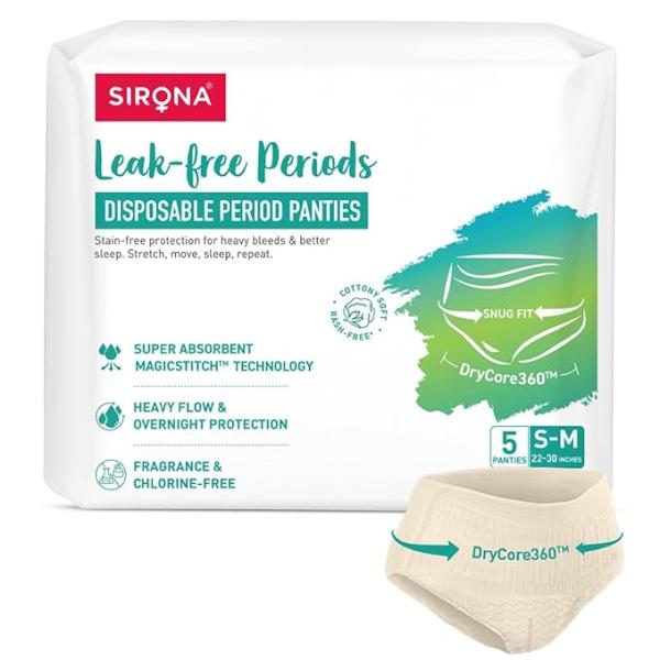 Netmeds | Sirona Disposable Period Panties (S - M)