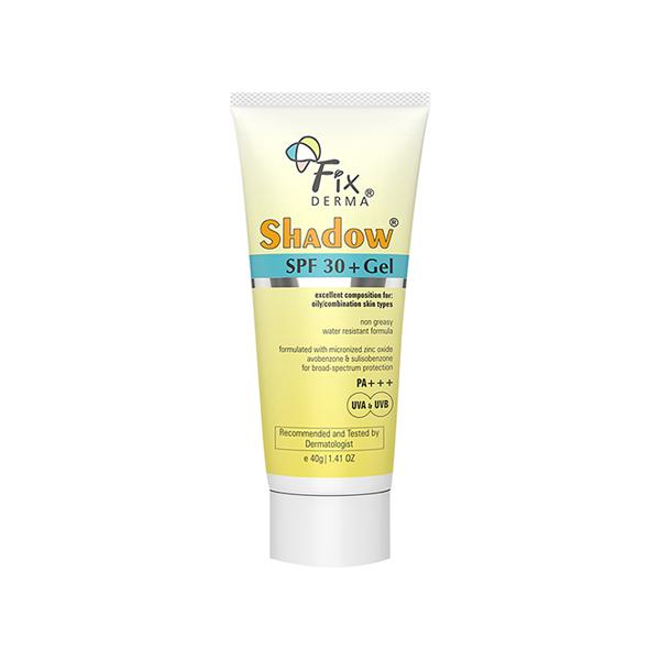 Netmeds | Fixderma Shadow SPF 30+Gel Pa+++ UVA&UVB 40 gm