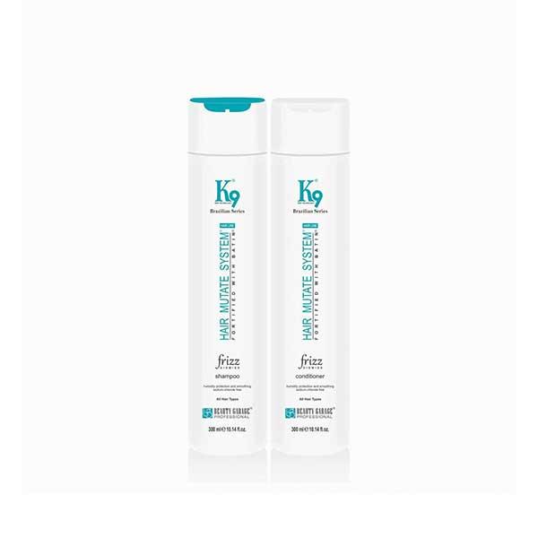 Netmeds | Beauty Garage K9 Brazilian Series Frizz Dismiss Shampoo 300 ml + K9 Frizz Dimiss Conditioner 300 ml 1's