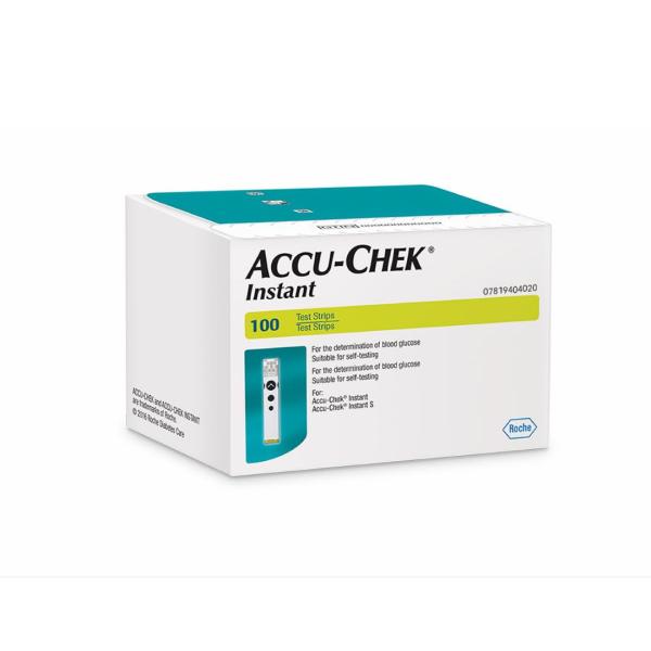 Netmeds | Accu-Chek Instant Blood Glucose Test Strips 100's