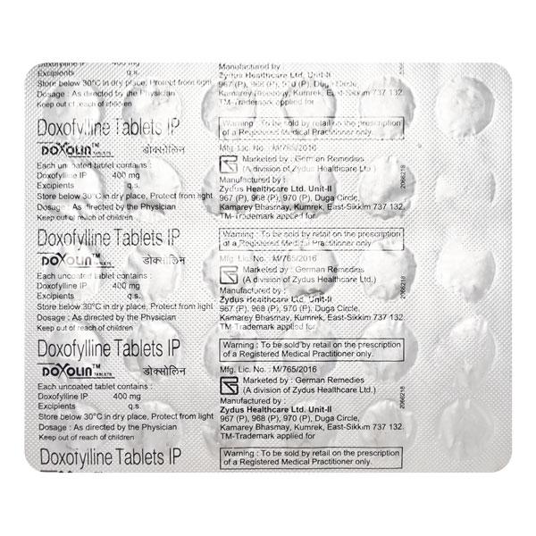 Netmeds | Doxolin 400mg Tablet 30'S