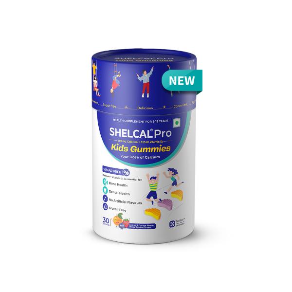 Netmeds | Shelcal Pro Kids Sugar free Gummies - Lemon, Orange & Mixed Berries Flavours 30's
