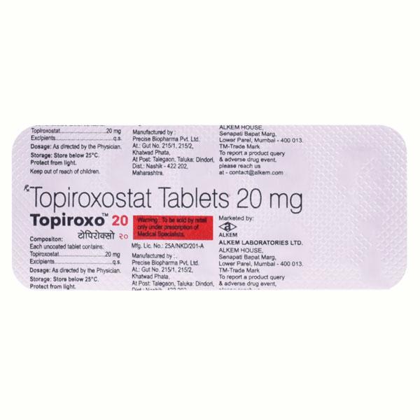 Netmeds | TOPIROXO 20 Tablet 10's