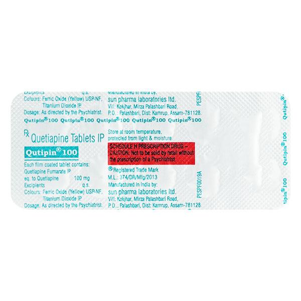 Netmeds | Qutipin 100mg Tablet 10'S